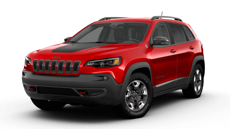 2019 Jeep Cherokee Trailhawk in red